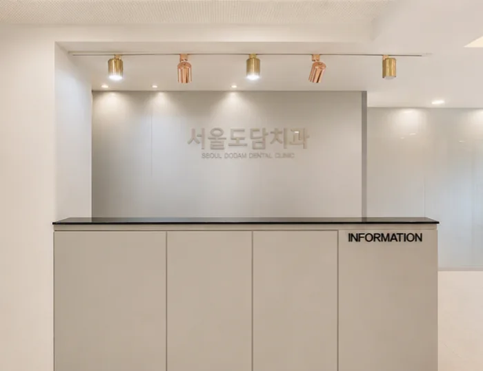 접수 데스크 — 서울도담치과